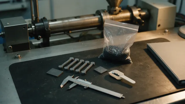 Plastic scrap and flake: a still from Dayatas Profab's own production footage